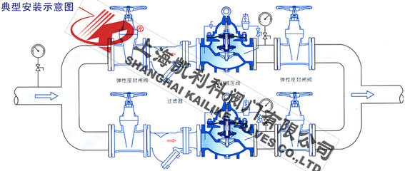 200X減壓穩壓閥安裝示意圖